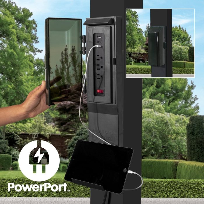 16×12 Trenton Modern Steel Pergola With Sail Shade Soft Canopy - Image 2