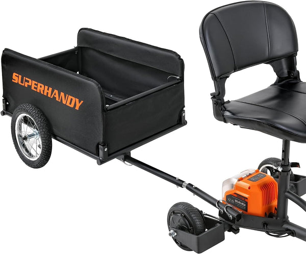 SuperHandy Lightweight Scooter Cargo Trailer GUT157 155 lbs Capacity - Image 3