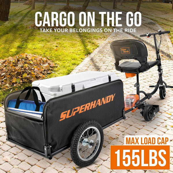 SuperHandy Lightweight Scooter Cargo Trailer GUT157 155 lbs Capacity - Image 5