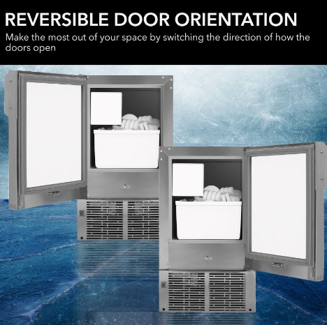 Whynter MIM14231SS 14in 23 lbs Undercounter Automatic Stainless Steel Marine Ice Maker - Image 5