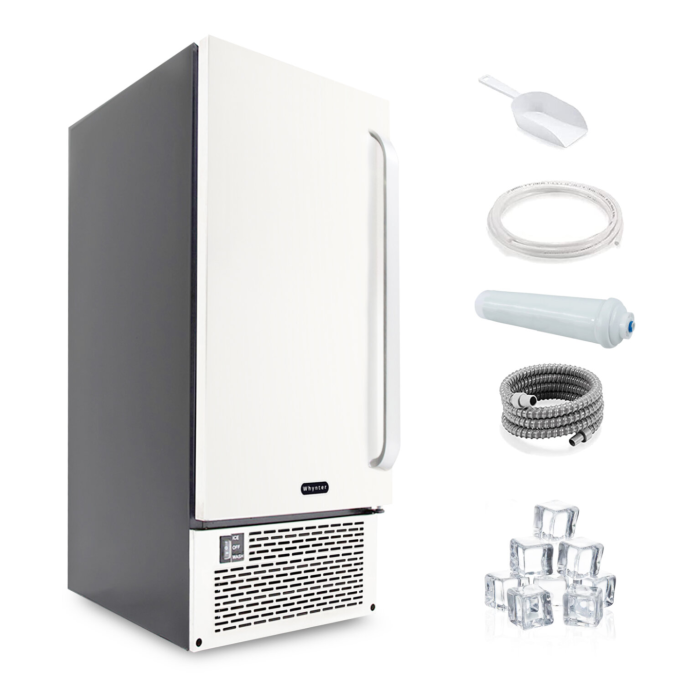 Whynter UIM 502SS 15in Built In Ice Maker 80lb Capacity Clear Ice Cube with NSF Inline Water Filter - Image 2
