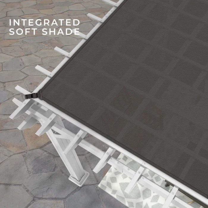 16′ X 12′ Traditional Steel Pergola - Image 11