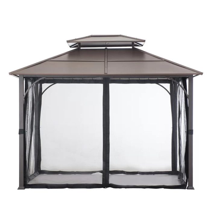 12 Ft. W x 10 Ft. D Steel Patio Gazebo - Image 5