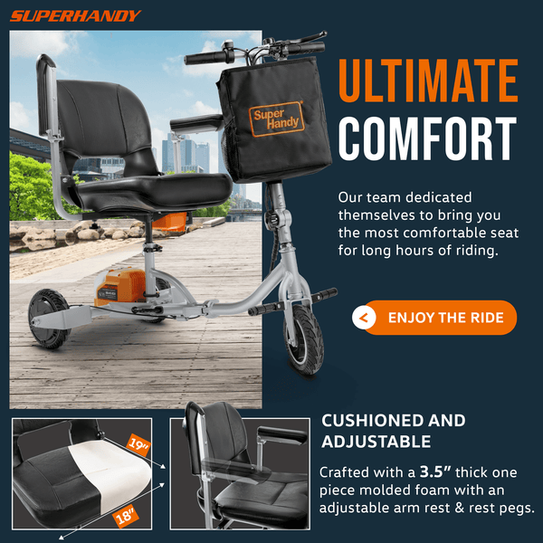 SuperHandy All Terrain Mobility Scooter Plus GUT140 48V 2Ah Battery - Image 6